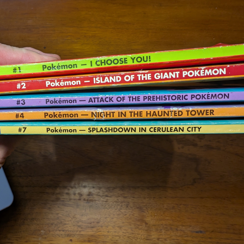Pokemon Kids Books Set - Red, Blue, Yellow, Purple Covers - Picture 3 of 7